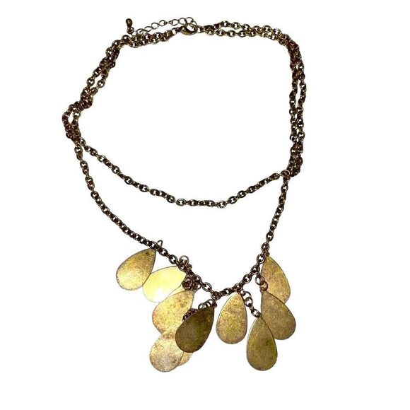 Philippe Audibert Vintage Golden Leaf Necklace - Picture 6 of 11
